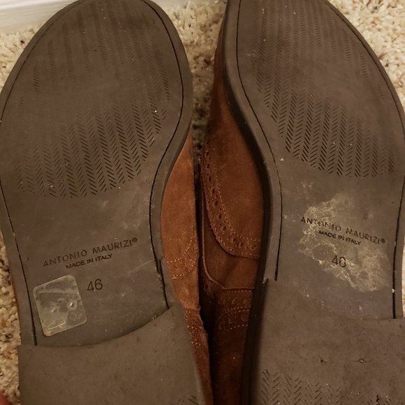Antonio Maurizi Suede Wingtip Oxfords